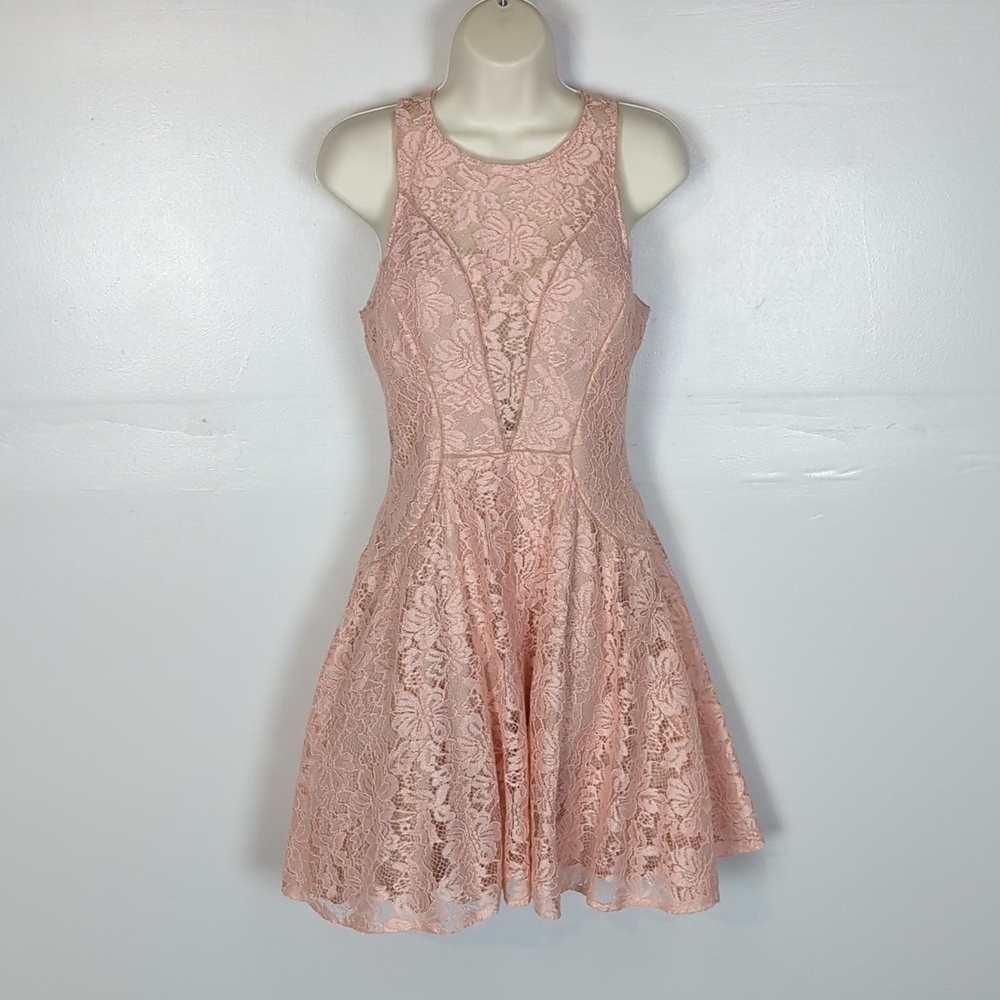 Xscape Lace Mini Dress